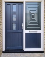 Raamfolie voordeur optische illusie